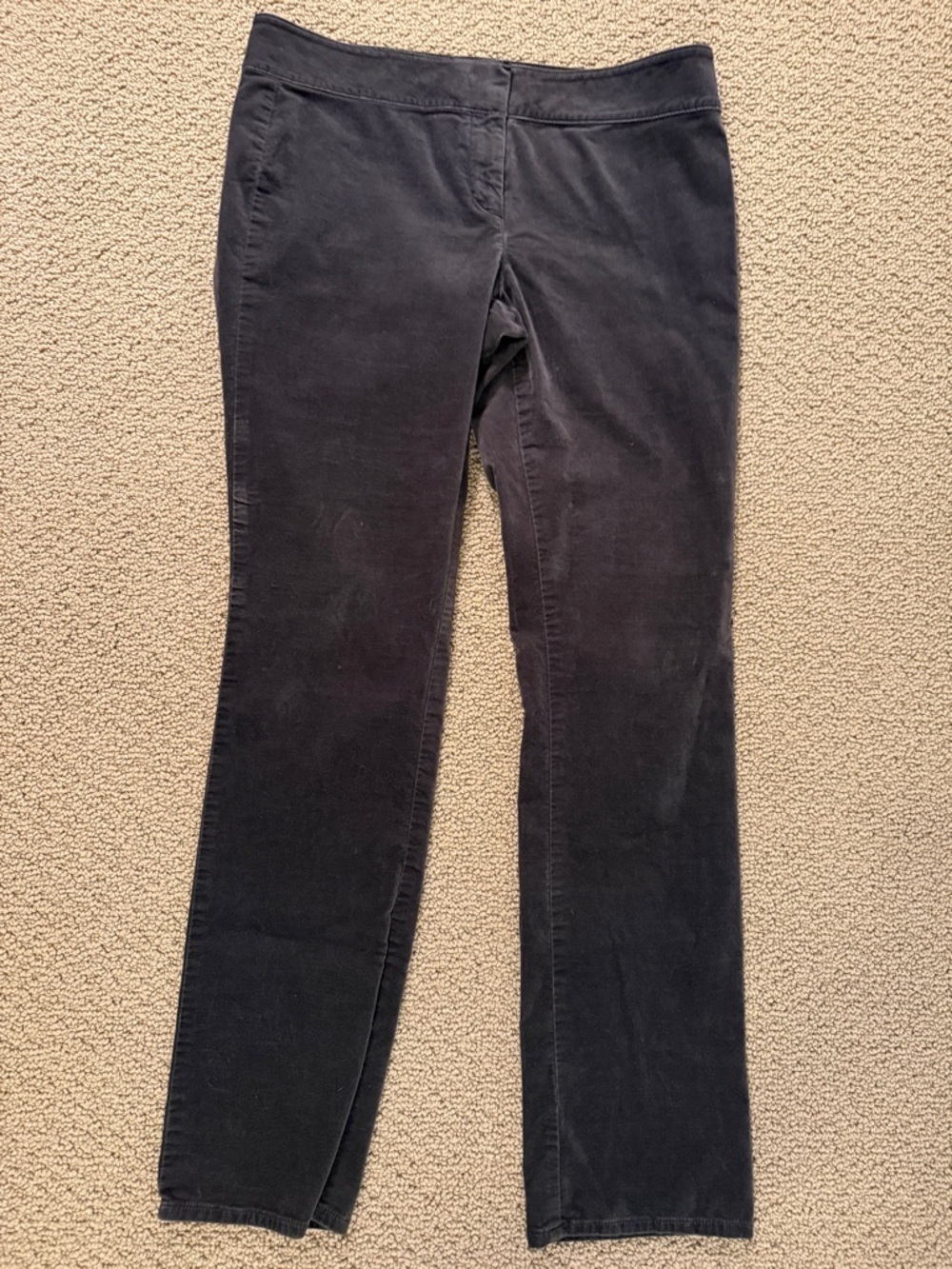 Ann Taylor Grey Velvet Pants